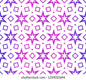 Vector Illustration. Pattern With Geometric Seamless Ornament, Decorative Border. Design For Print Fabric, fashion, interior.