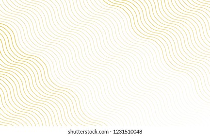 Vector Illustration of the pattern of golden lines on white background. EPS10.
