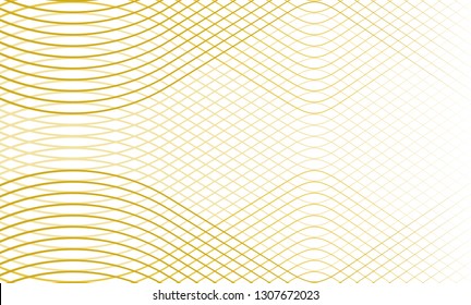 Vector illustration of the pattern of the golden lines abstract background. EPS10.