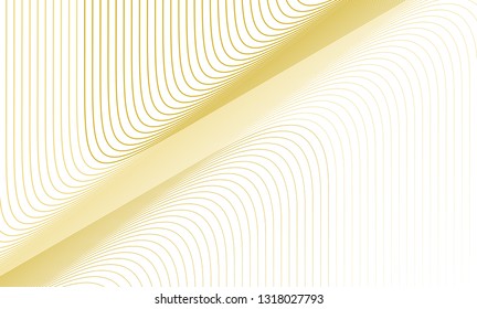 Vector illustration of the pattern of the golden lines abstract background. EPS10.