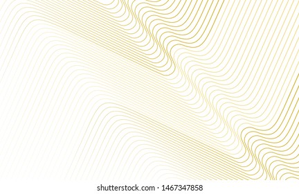 Vector illustration of the pattern of the golden lines abstract background. EPS10.