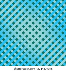 vector illustration pattern Gradient plaid grid between light blue and blue on a background of dark blue for the background.