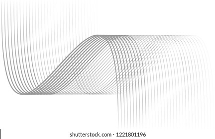 Vector Illustration of the pattern of gray lines on white background. EPS10.