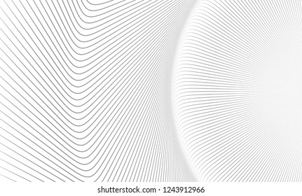 Vector Illustration of the pattern of gray lines on white background. EPS10.