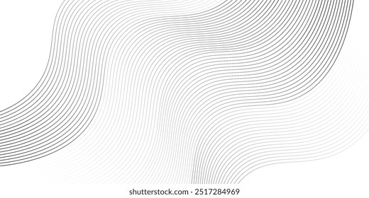 Vector Illustration of the pattern of gray lines on white background.