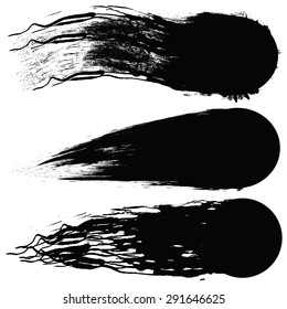 Vector illustration of a pattern in grunge style. Brushes. Isolated.