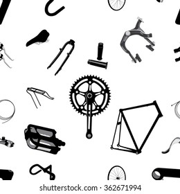 A vector illustration for Pattern icon bicycle spares