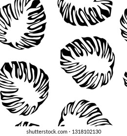 

vector illustration pattern of leaves