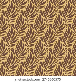 vector illustration, pattern with leaves and flowers Seamless Floral Vector Pattern Abstract leaf leaves fall. eps 10