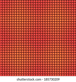Vector illustration: pattern made with gradient orange blocks.