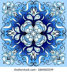 Ilustración vectorial de un patrón como adorno para la decoración