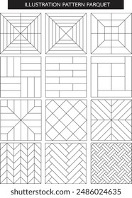 Vector illustration pattern parquet for room eps. Pattern for wood.