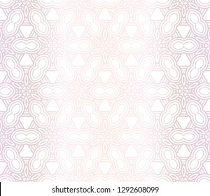 Vector Illustration. Pattern With Seamless Floral Ornament, Decorative Border. Design For Print Fabric.