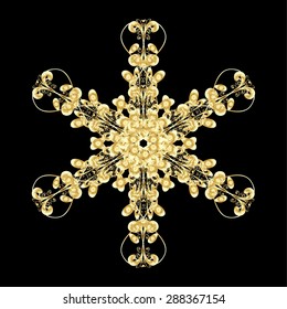 Vector illustration. Pattern with snowflakes.vector christmas abstract colorful background with falling snowflake.