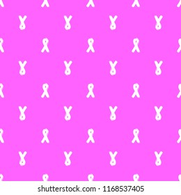 Vector illustration pattern for the supporting october campaign "Breast cancer. Awareness month" with pink logo on white background