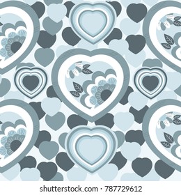 vector illustration, pattern, with symbols of the Valentine's day. seamless pattern on the theme of love, relationship, wedding. background for use in design.