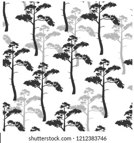 
vector illustration pattern tree, pine