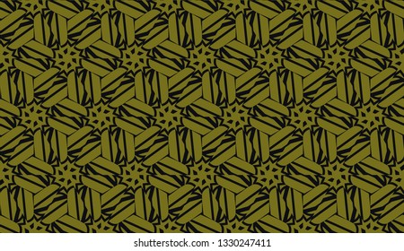 Vector illustration with pattern in triangles style. Curved line. Decorative design for For interior wallpaper, smart design.