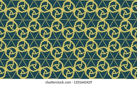 Vector illustration with pattern in triangles style. Curved line. Decorative design for For interior wallpaper, smart design.