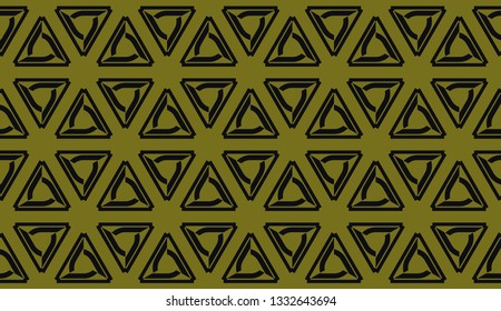 Vector illustration with pattern in triangles style. Curved line. Decorative design for For interior wallpaper, smart design.