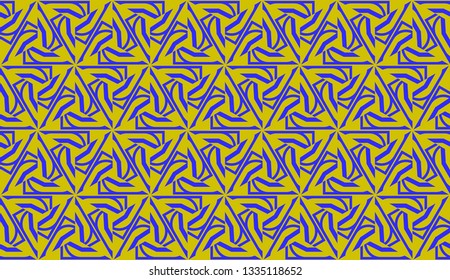 Vector illustration with pattern in triangles style. Curved line. Decorative design for For interior wallpaper, smart design.