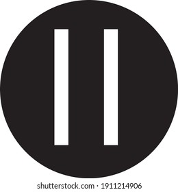 Icono de pausa de la ilustración vectorial