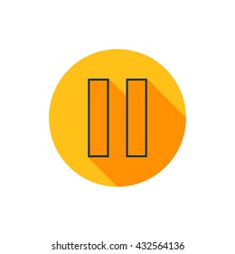 Vector illustration of pause icon