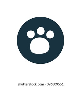 Vector illustration of paw icon