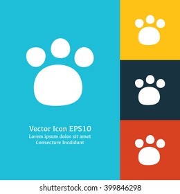Vector illustration of paw icon
