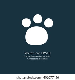 Vector illustration of paw icon