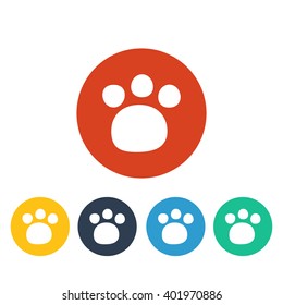 Vector illustration of paw icon
