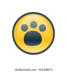 Vector illustration of paw icon