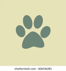 Vector Illustration of paw icon vector symbol flat eps jpg app web concept website