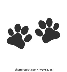 Vector illustration of paw prints