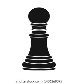 Vector illustration of pawn and board symbol. Set of pawn and figure vector icon for stock.