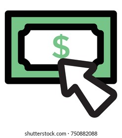 Vector illustration of pay per click concept

