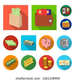 Vector illustration of payment and loan logo. Set of payment and financial stock symbol for web.