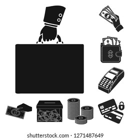 Vector illustration of payment and loan logo. Collection of payment and financial vector icon for stock.