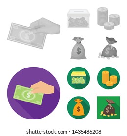Vector illustration of payment and loan sign. Collection of payment and financial vector icon for stock.