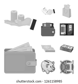 Vector illustration of payment and loan symbol. Collection of payment and financial vector icon for stock.