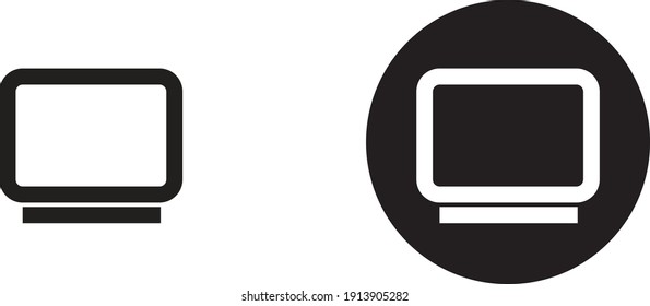 vector illustration of a pc icon