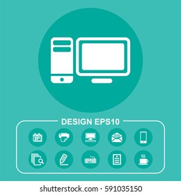 Vector Illustration PC Icon