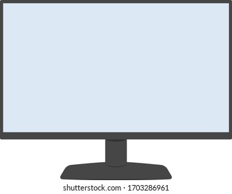 Vector illustration of pc screen