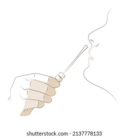 Vector illustration of PCR test.