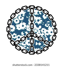 Vector illustration of  peace symbol