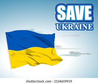 Vector illustration for peace for Ukraine and support for war victims