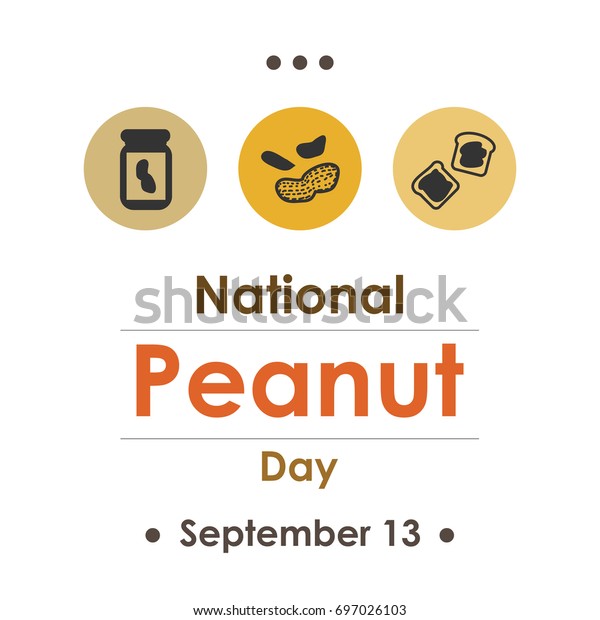 Vector Illustration Peanut Day September Stock Vector (Royalty Free ...