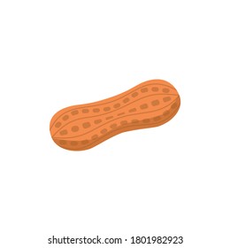 Vector illustration of peanut on white background eps