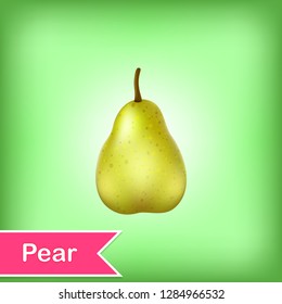 Vector Illustration Of Pear