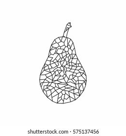 vector Illustration of a pear